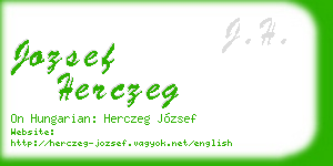 jozsef herczeg business card